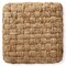 Casafield Seagrass Cube Ottoman, 18" W x 18" D x 18" H Square, Handwoven Pouf Ottoman Footrest, Indoor Boho Home Decor for Living Room, Apartment